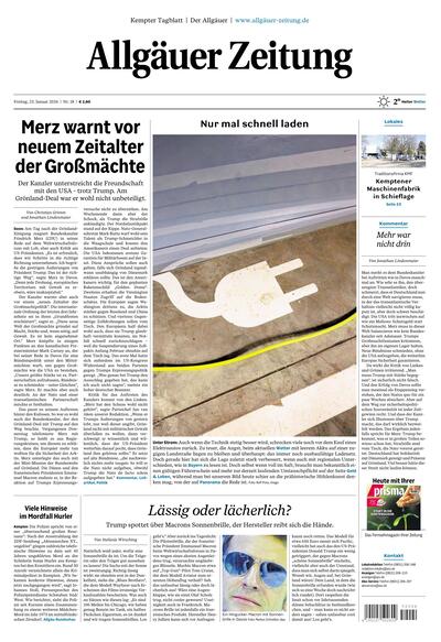 Hauptausgabe Allgäuer Zeitung Kempten 